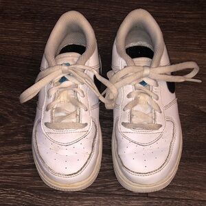 Nike Kids White and Black Sneakers